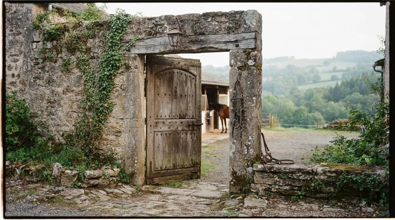 Entrée du Constell'air Équitation, centre équestre à Sauvagnat-Sainte-Marthe