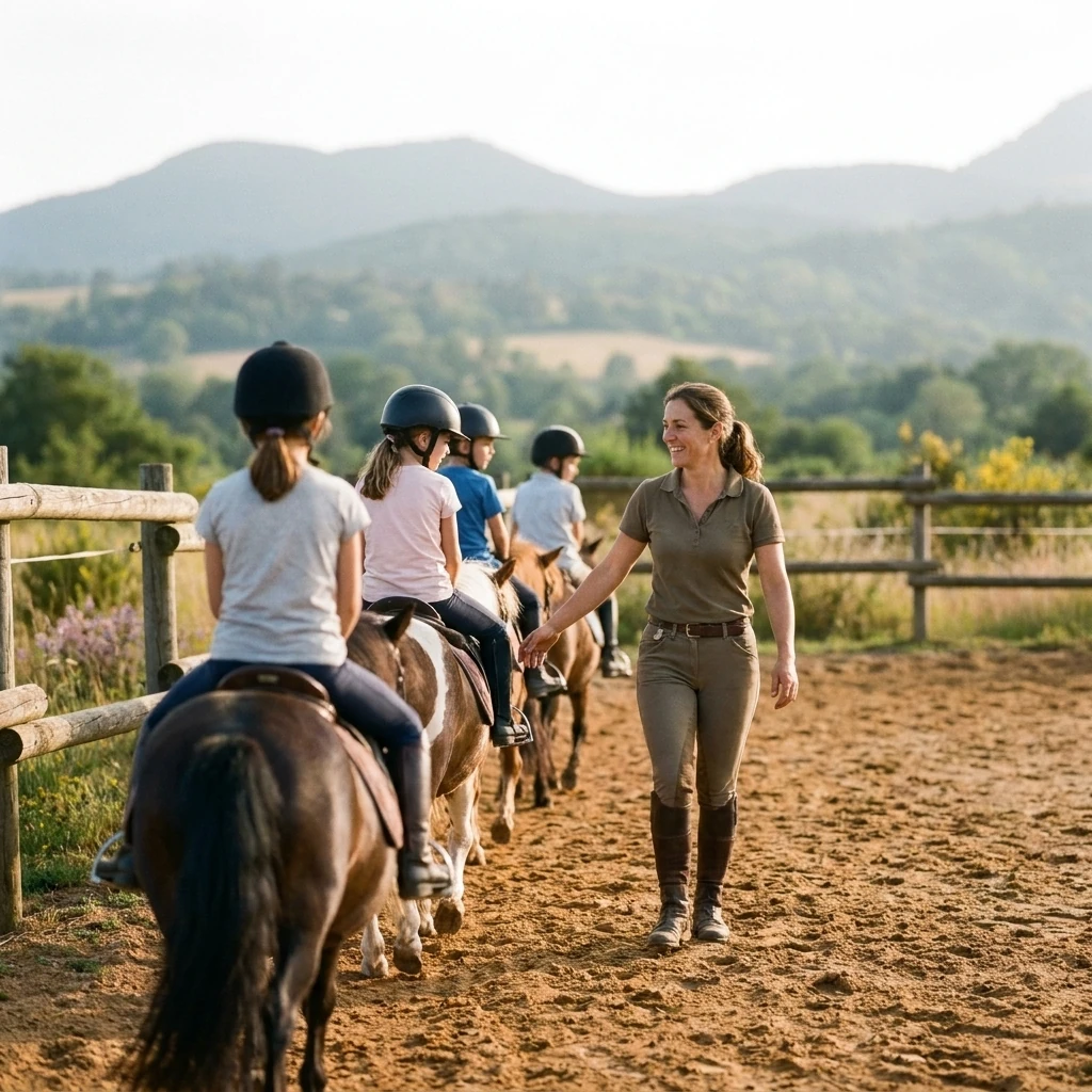 Cours de poney à Sauvagnat-Sainte-Marthe, Puy-de-Dôme
